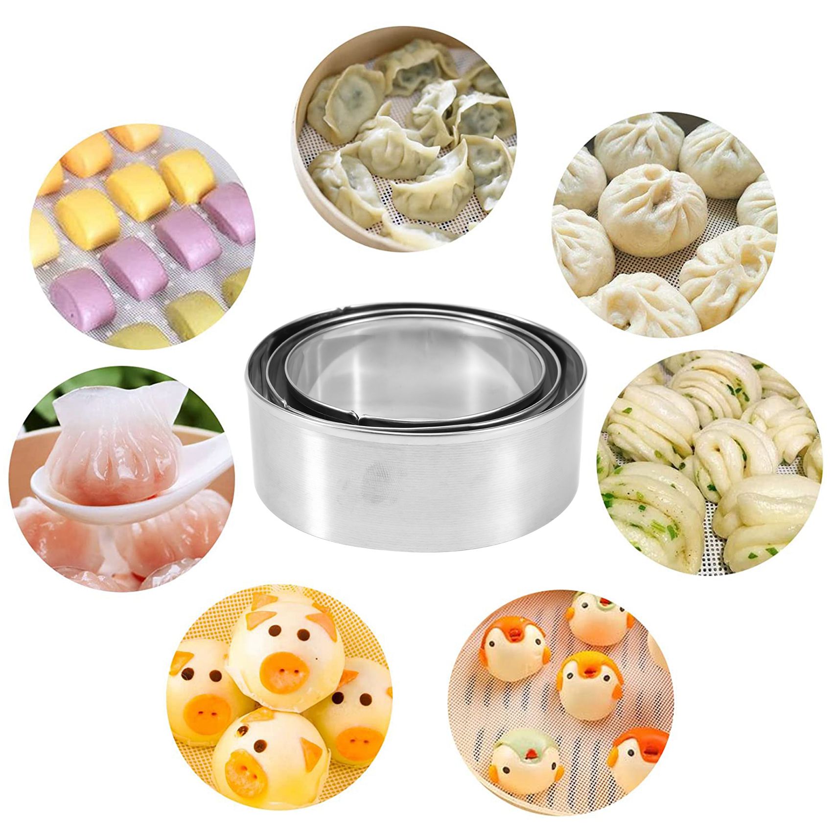 Gyoza Dumpling Maker - Alat Pembuat Pangsit Cepat, 8 Buah,
