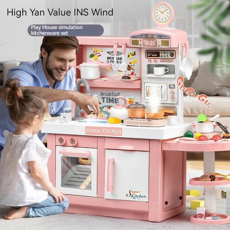 Home Cooking Cookbook - Set peralatan dapur anak-anak, setelan peralatan