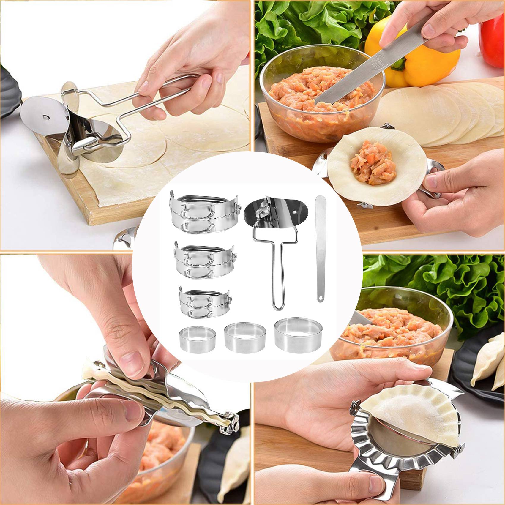 ABKW – Alat Pembuat Pangsit 8  - Gyoza Dumpling Maker ulasan dan harga