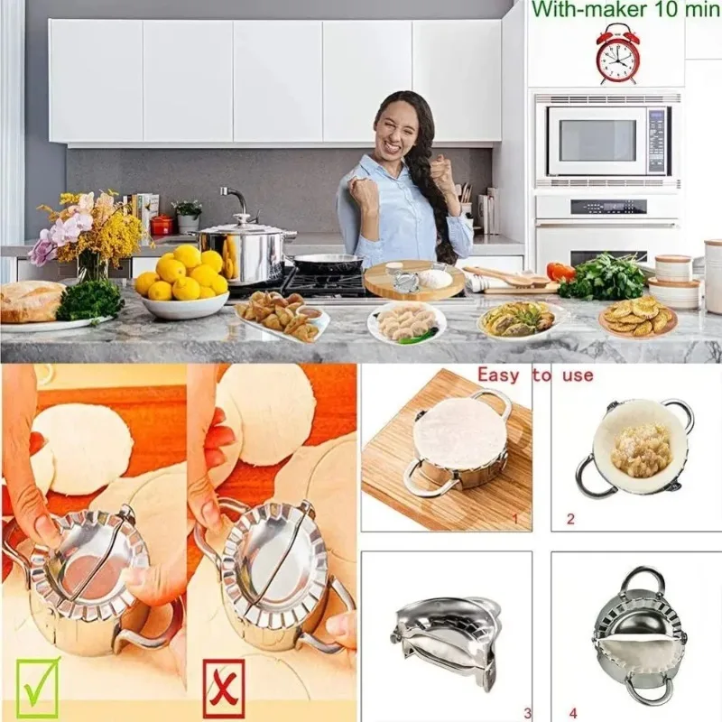 Cetakan Pangsit Stainless Stee - Gyoza Dumpling Maker ulasan dan harga