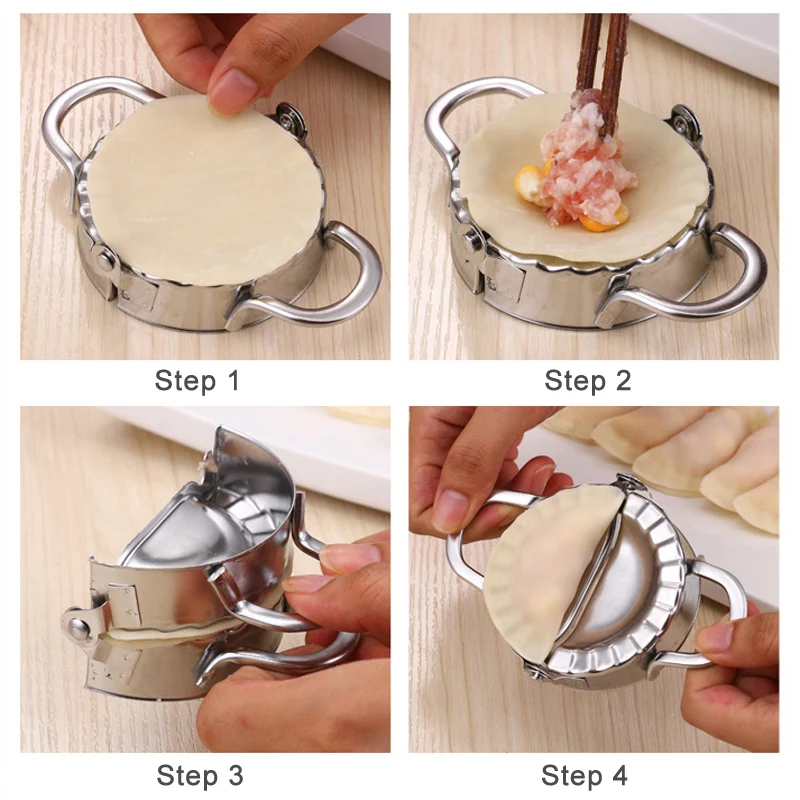 Cetakan Pangsit Stainless Stee - Gyoza Dumpling Maker ulasan dan harga