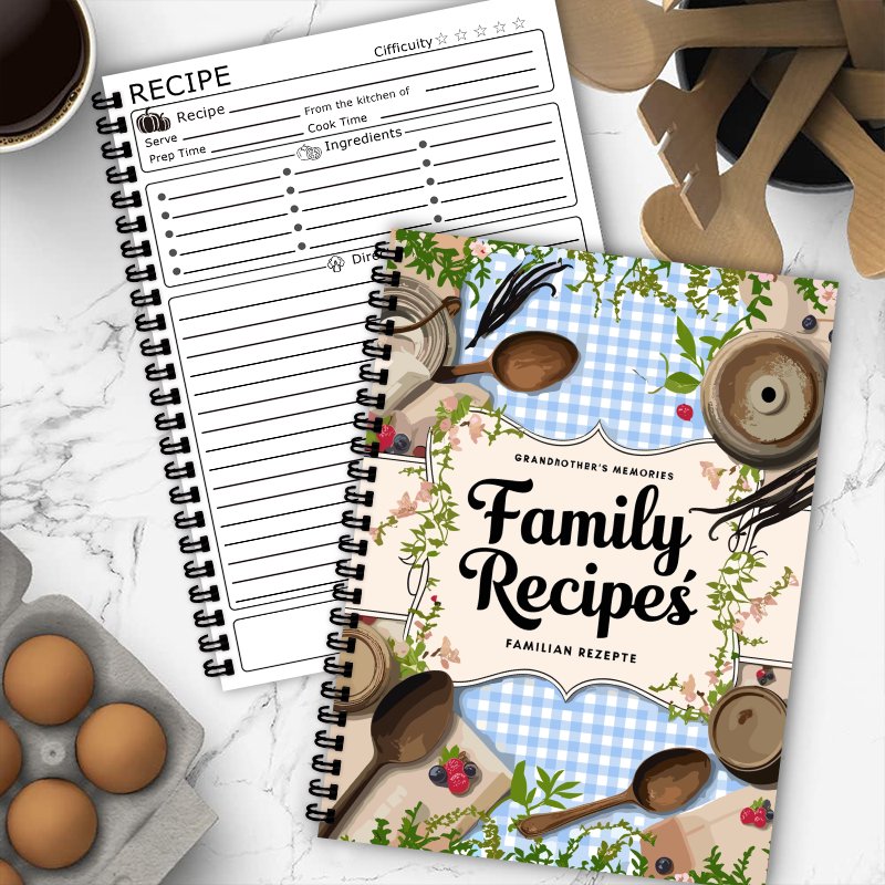 Buku Resep A5, Motif Kotak Bir - Home Cooking Cookbook ulasan dan harga